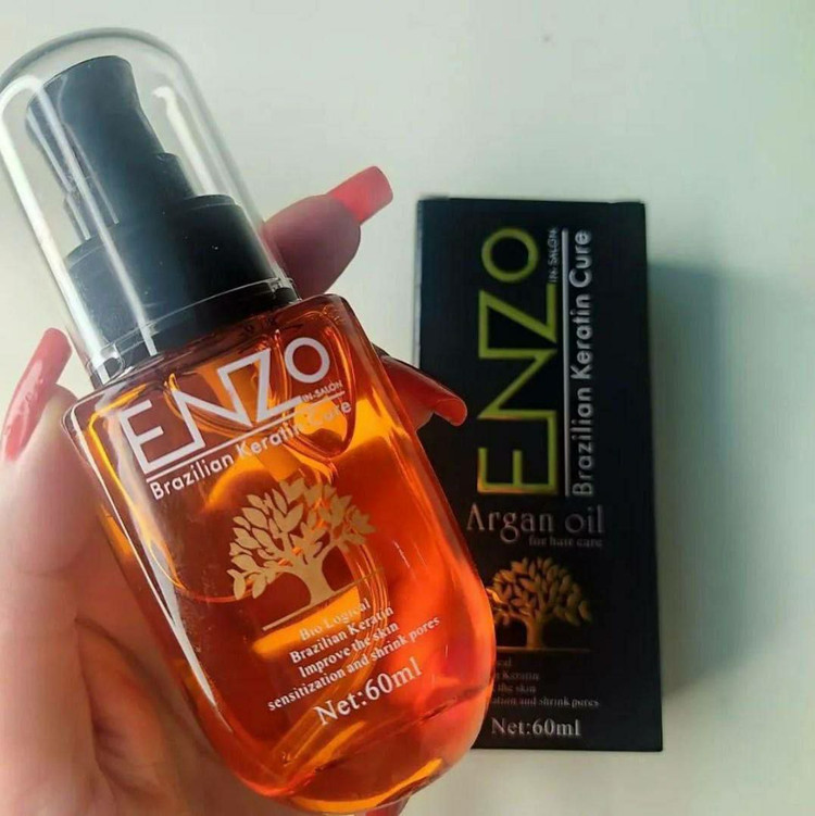 قیمت روغن تقویت کننده مو آرگان و کراتین انزو Enzo