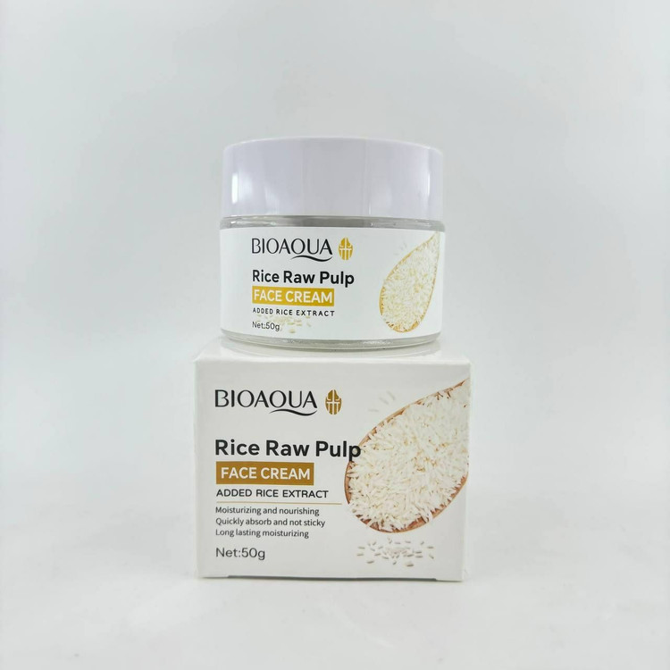 قیمت کرم کلاژن ساز صورت عصاره برنج خام بیوآکوا Bioaqua