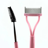 خرید شانه مژه فلزی و فرچه ابرو دو طرفه