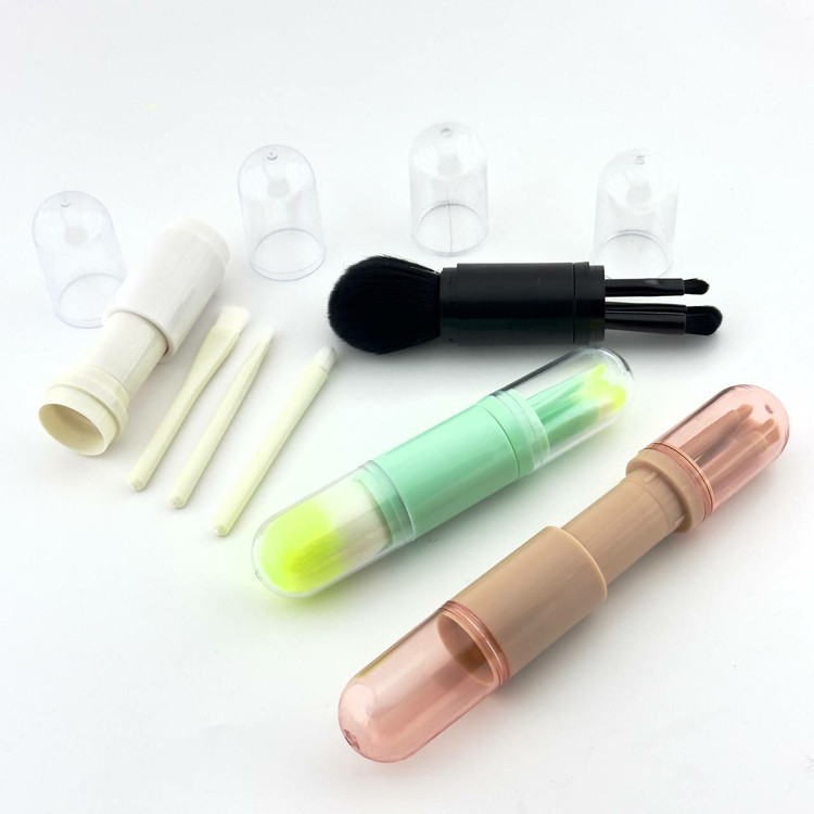 خرید ست براش آرایش صورت چند کاره کپسولی مسافرتی چهار عددی