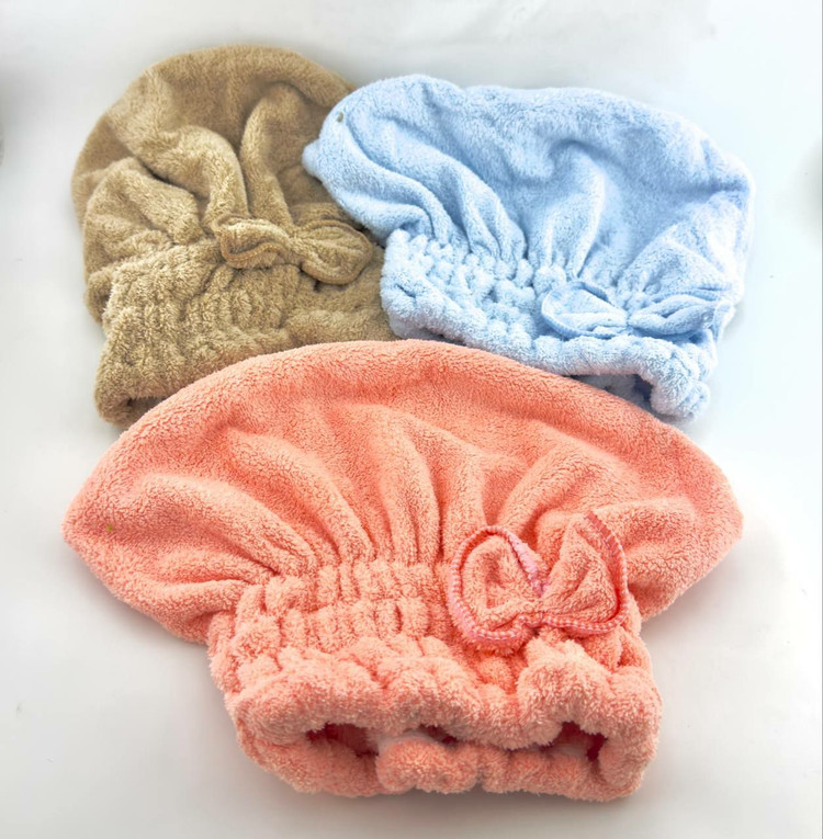 خرید کلاه حمام حوله ای پاپیون دار با رنگبندی متنوع