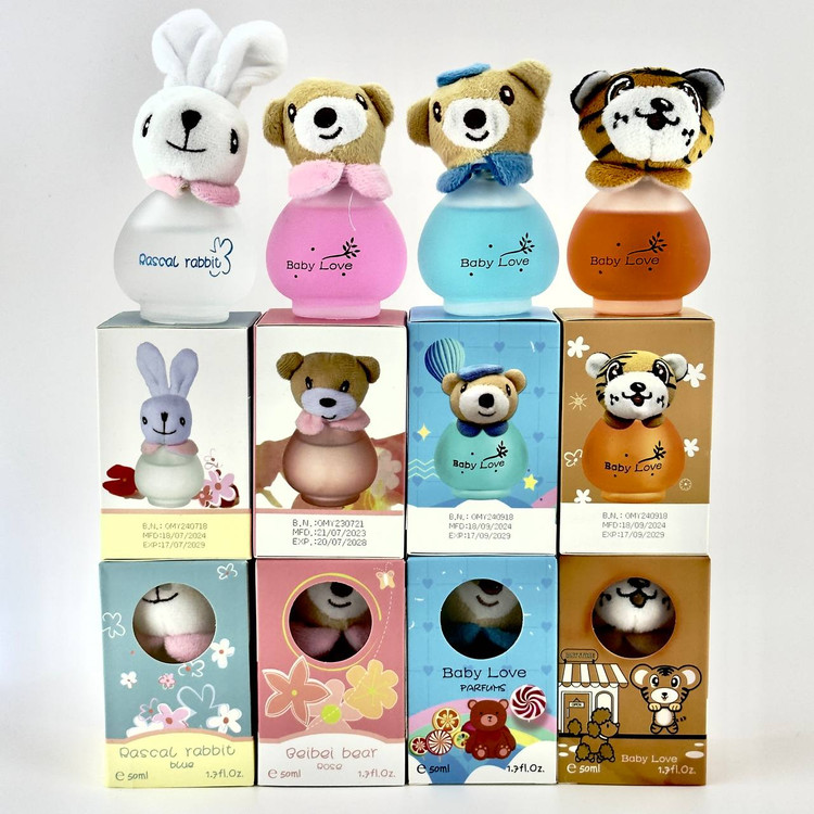سفارش ادکلن کودک و عروسکی فانتزی با رایحه های متفاوت