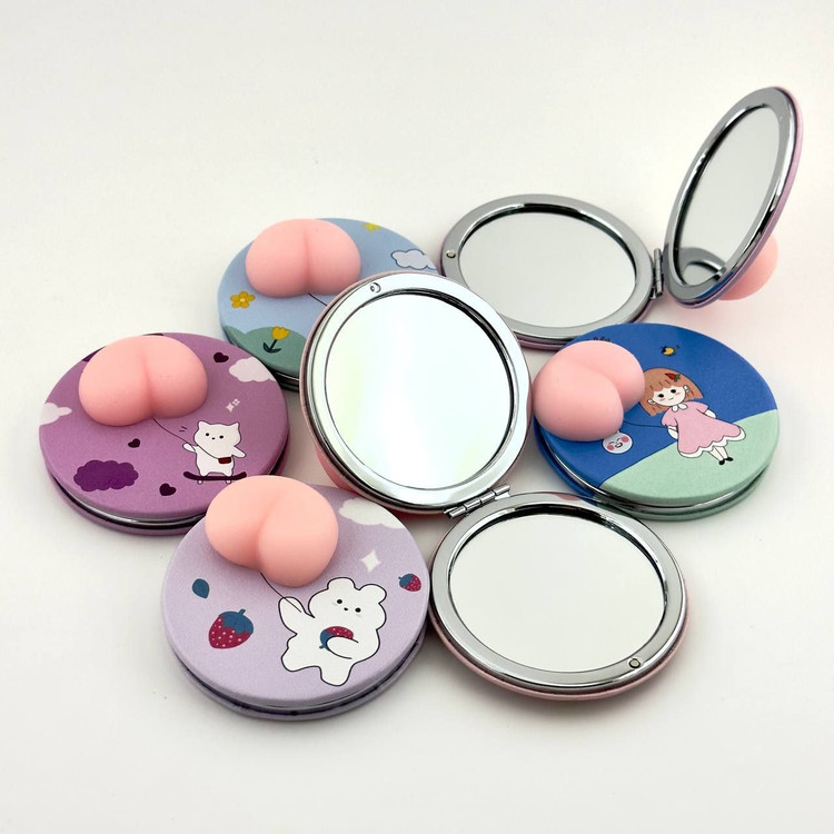 قیمت آیینه گرد فانتزی دو طرفه نرمالو دار