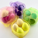 خرید ست پد آرایشی تخم مرغی باکس دار خرسی چهار عددی