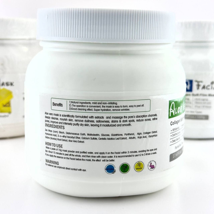 خرید اینترنتی ماسک جوانساز صورت کاسه ای پودری لاتکسی ویکتوریا سوپر کالرفول 500 گرم