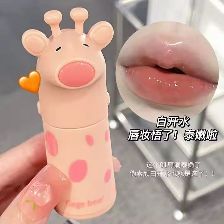 خرید رژ لب خیس کره ای طرح زرافه گگ بیرgege bear