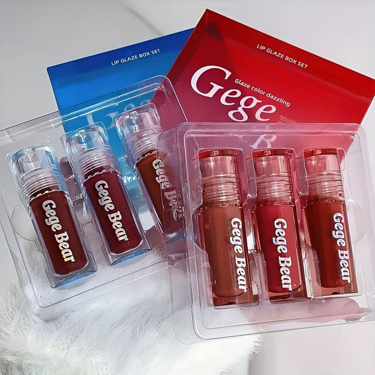 خرید اینترنتی بسته رژ مایع سه تایی گگ بیر