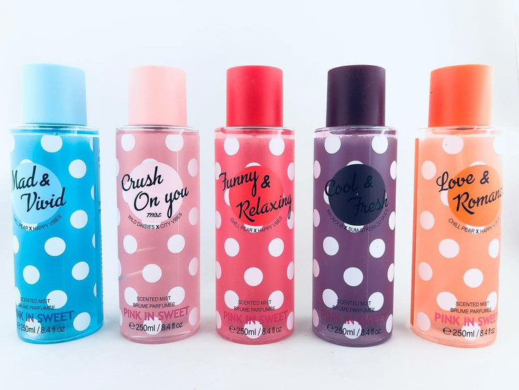 خرید و قیمت  بادی اسپلش خالخالی پینک این سوییت 250 میل