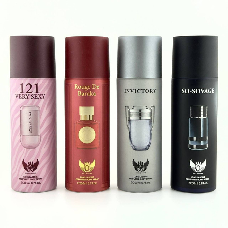خرید اینترنتی اسپری بدن مردانه و زنانه خوشبو میلیونر 200 میل