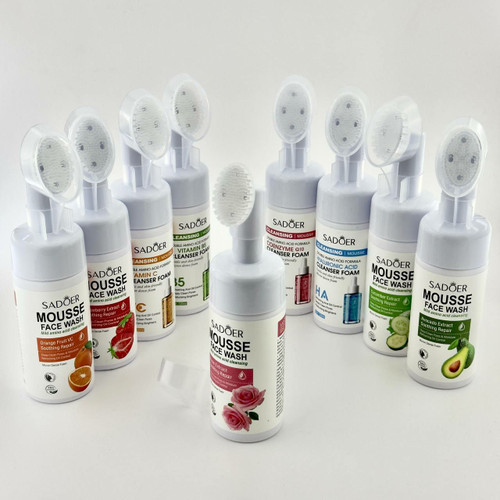 خرید فوم شستشو صورت براش دار سادور