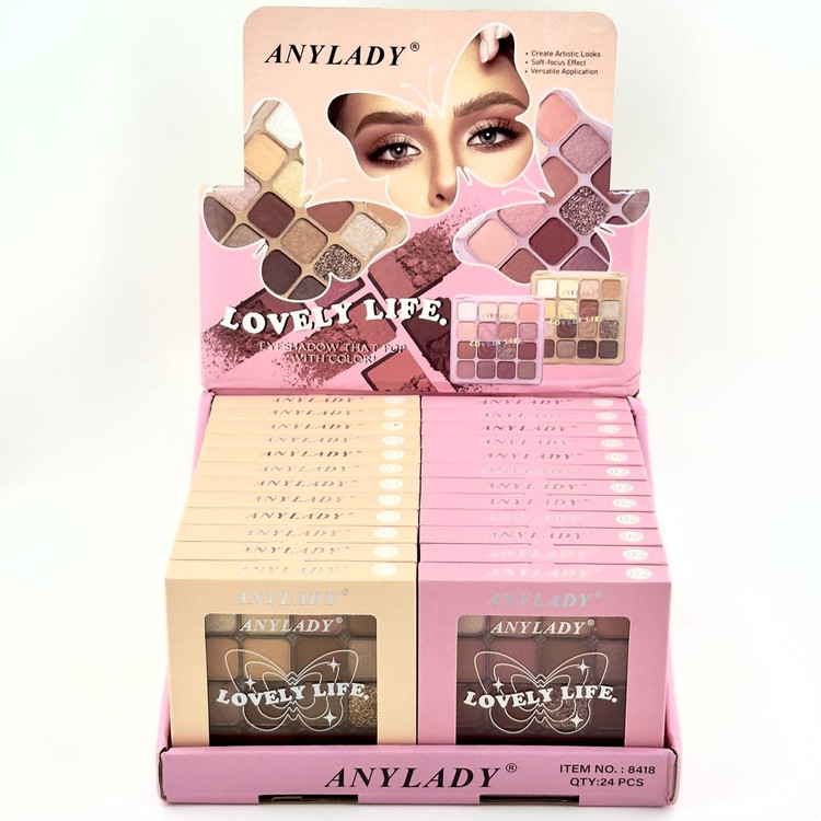 خرید اینترنتی پالت سایه شانزده رنگ آنی لیدی با رنگبندی جذاب