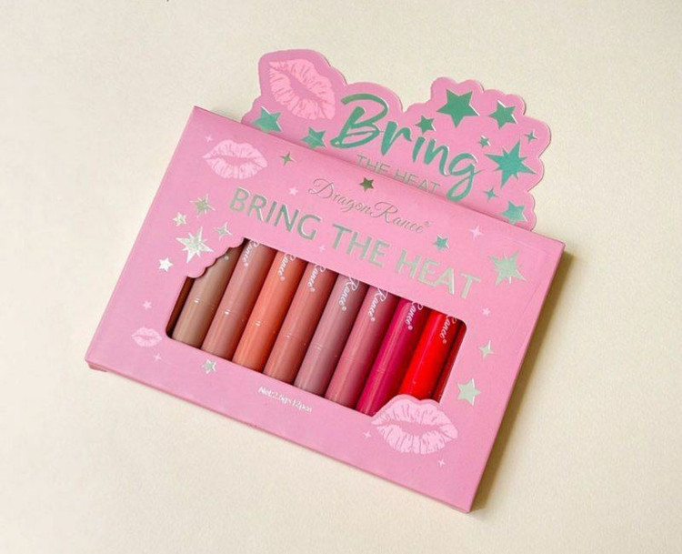 سفارش ست لیپ گلاس و رژ مایع دراگون رانی ۱۲ عددی