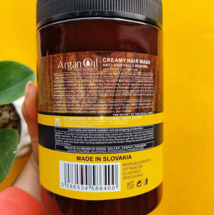 سفارش ماسک مو بدون سولفات آرگان مراکشی لایتنس 1000 میل برای موهای کراتین شده