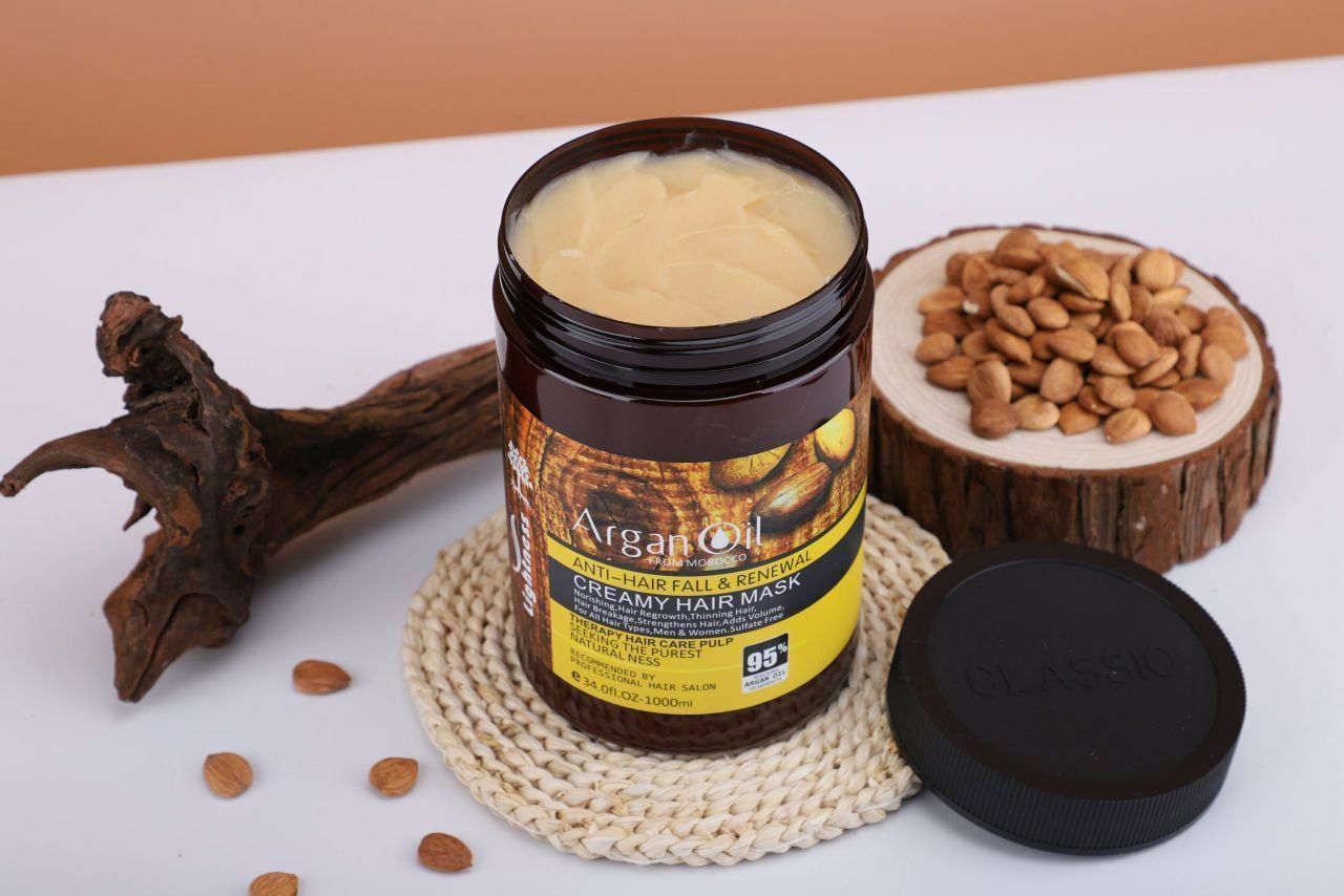 قیمت ماسک‌ مو بدون سولفات آرگان اویل مراکشی لایتنس 1000 میل اصل argan oil