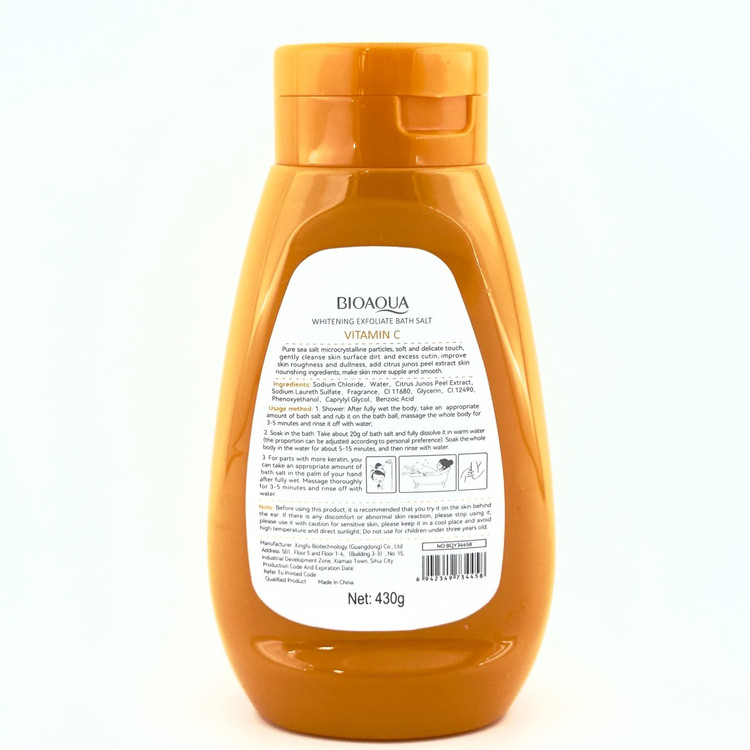 قیمت نمک بدن ویتامین سی بیوآکوا 430 گرم رفع لک های پوستی