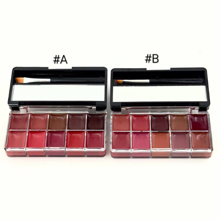 قیمت رژلب پالتی ده رنگ ورسای در دو سری رنگبندی