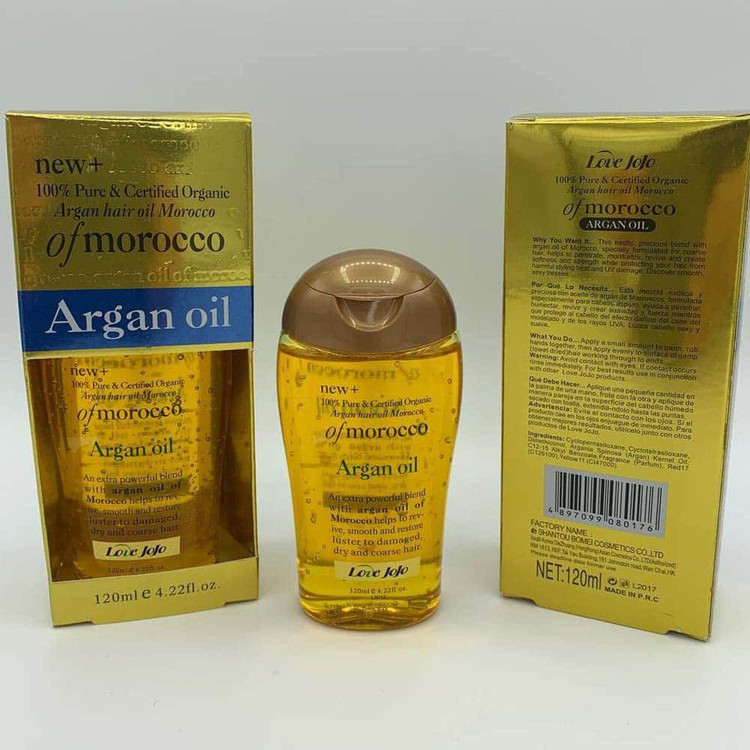 قیمت روغن مو آرگان مدل لاو جوجو حجم 120 میل ترمیم کننده موهای خشک