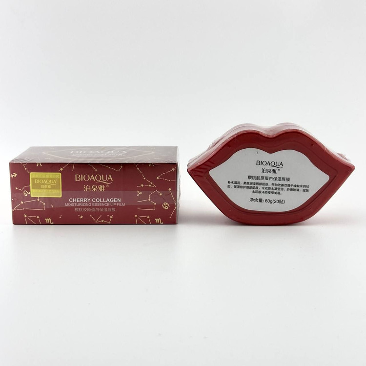 خرید آنلاین ماسک لب کاسه ای عصاره کلاژن گیلاس بیوآکوا bioaqua