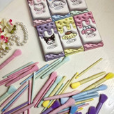 قیمت ست براش آرایشی ۸ تیکه پاستیلی باکس دار عروسکی