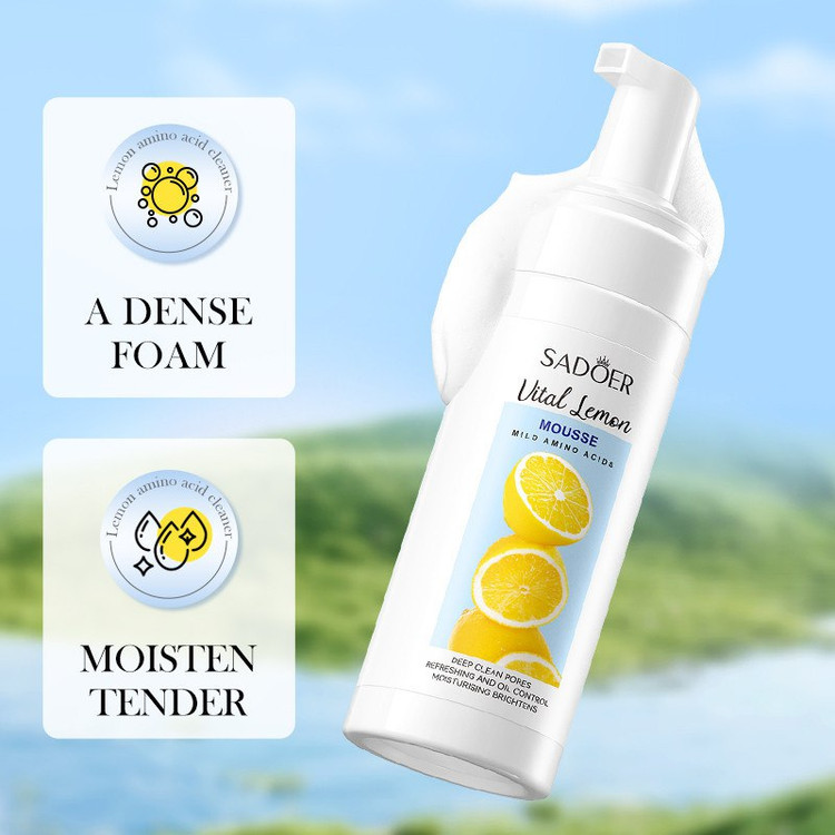 خرید اینترنتی فوم فیس براش و سفید کننده صورت پمپی لیمو و آمینو اسید سادور 150 میل