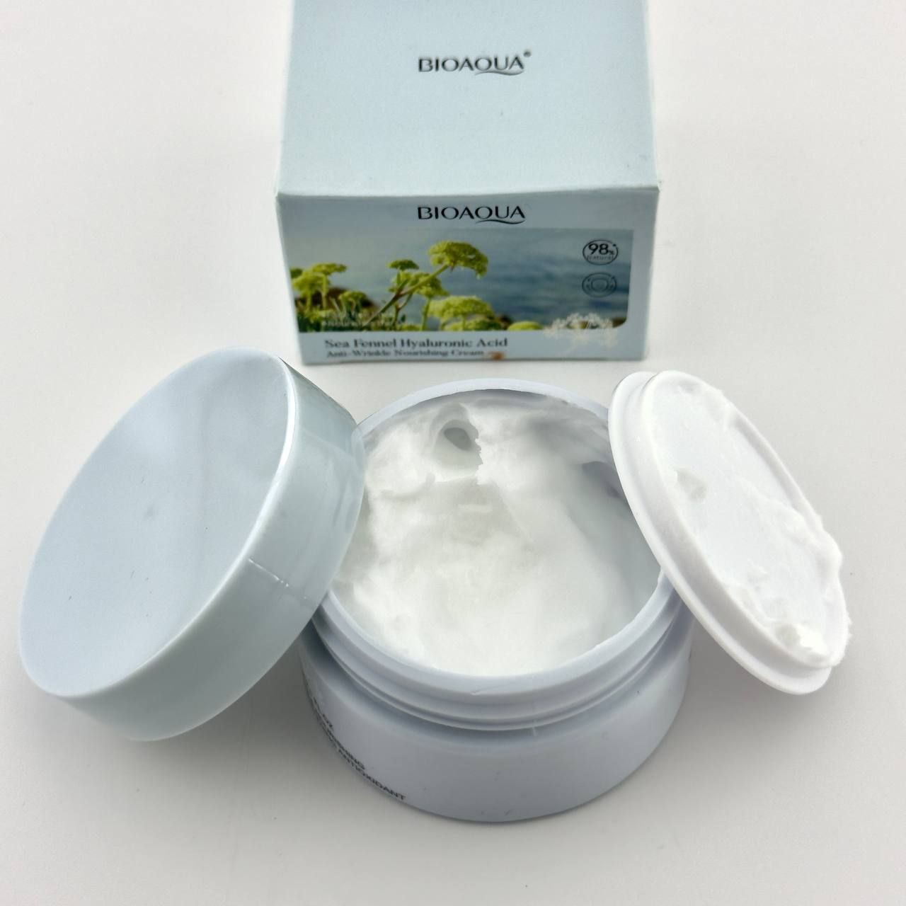 قیمت کرم کاسه ای ضدچروک صورت رازیانه دریایی و هیالورونیک اسید بیوآکوا