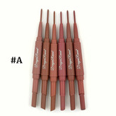 پک خط لب و رژ جامد دوطرفه دراگون رانی شش عددی با رنگ های جذاب