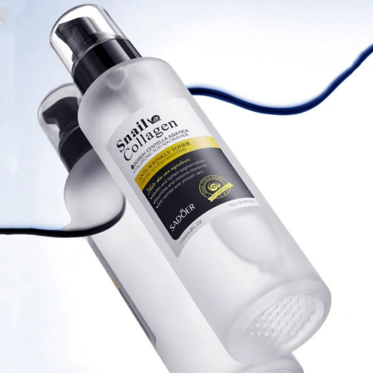 قیمت تونر صورت پمپی حلزون و کلاژن سادور 115 میل sadoer