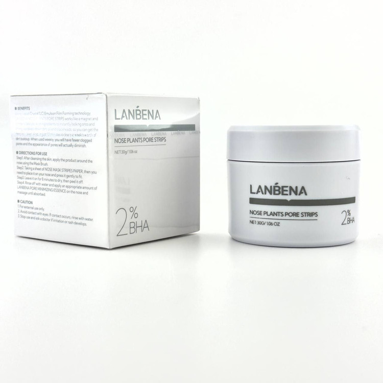 خرید چسب بینی کاسه ای ضد جوش سرسیاه BHA 2% لانبنا