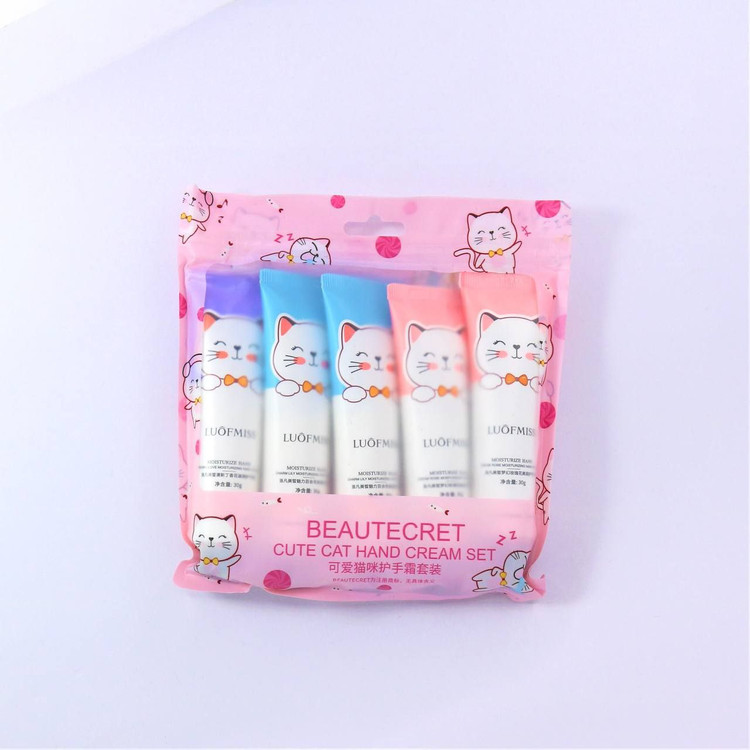 خرید پک پنج عددی کرم دست لافمیس طرح گربه