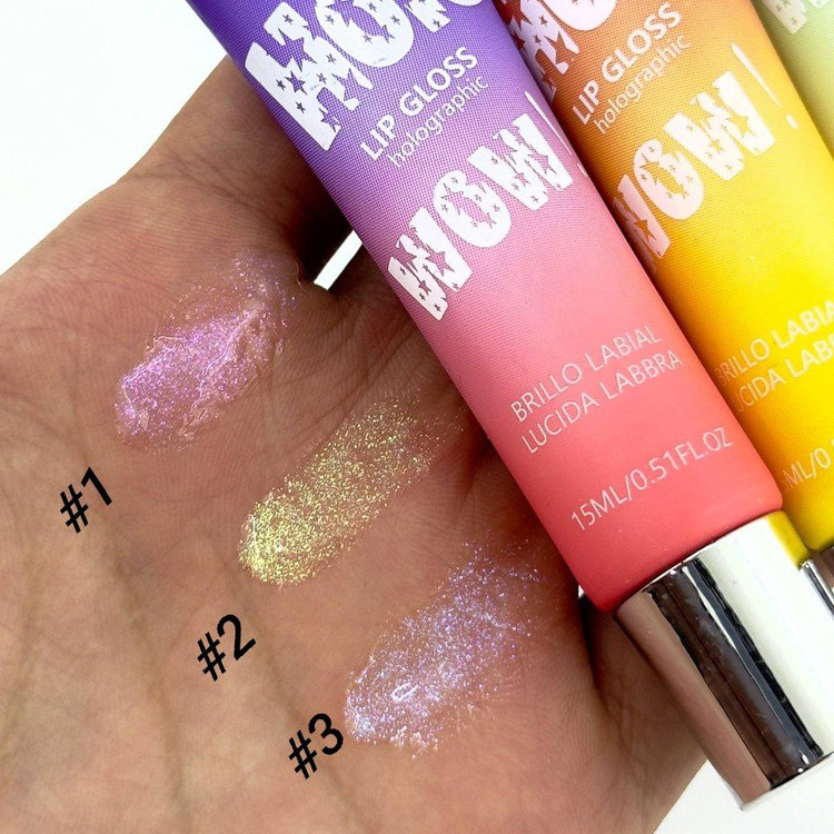 سفارش لیپ گلاس تیوپی شاین دار هولوگرامی ریموکو در ۳ رنگ جذاب