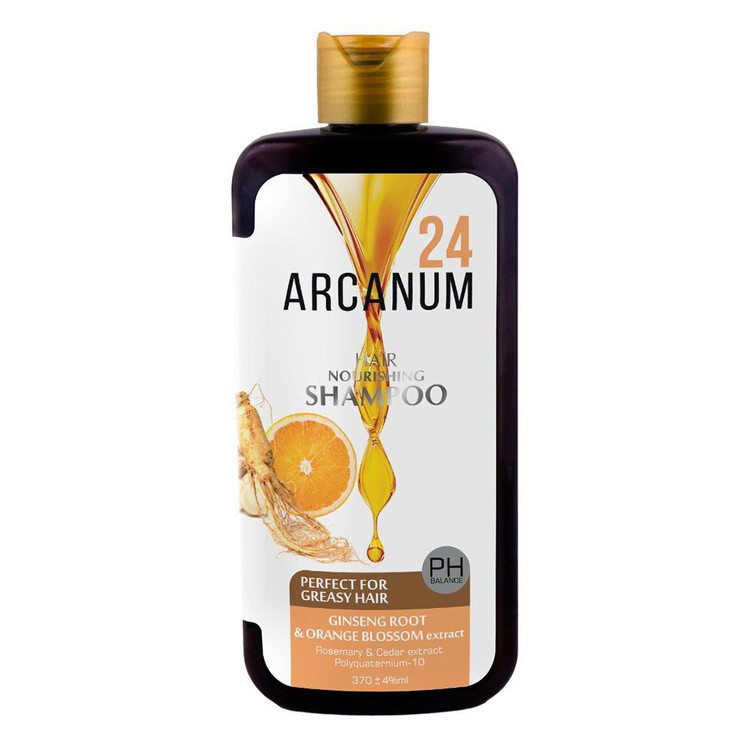 خرید و قیمت شامپو سر فری سولفات کنترل ریزش و شوره جنسینگ و نارنج آرکانوم 370 میل