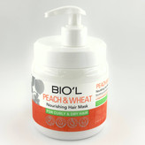 خرید ماسک مو پمپی هلو و جوانه گندم موهای خشک و فر بیول 500 میل