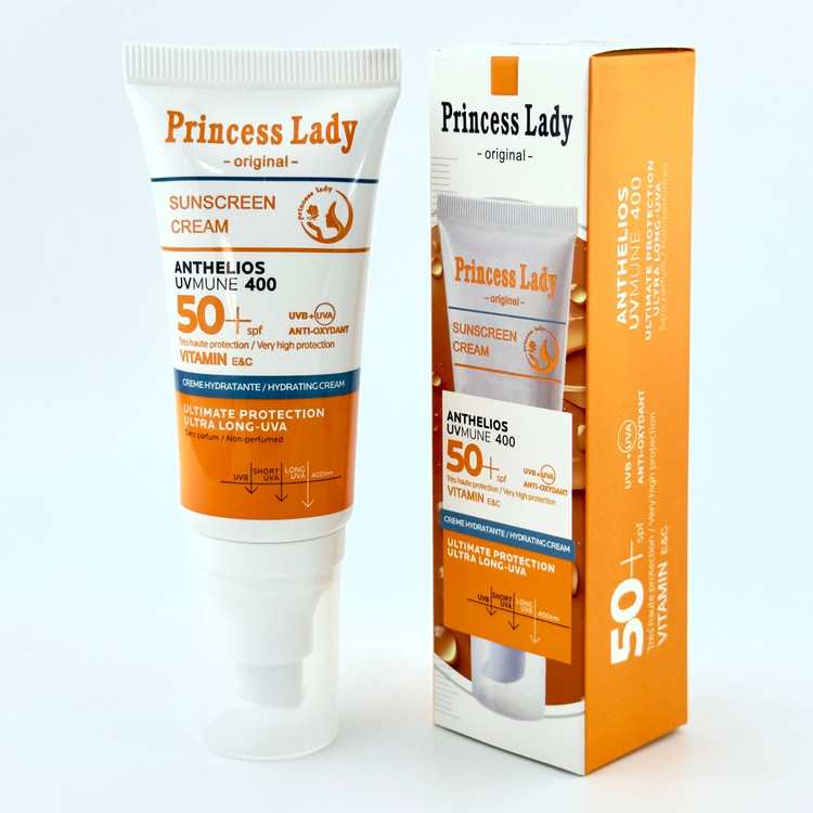 خرید کرم ضد آفتاب رنگی spf50 پرنسس لیدی