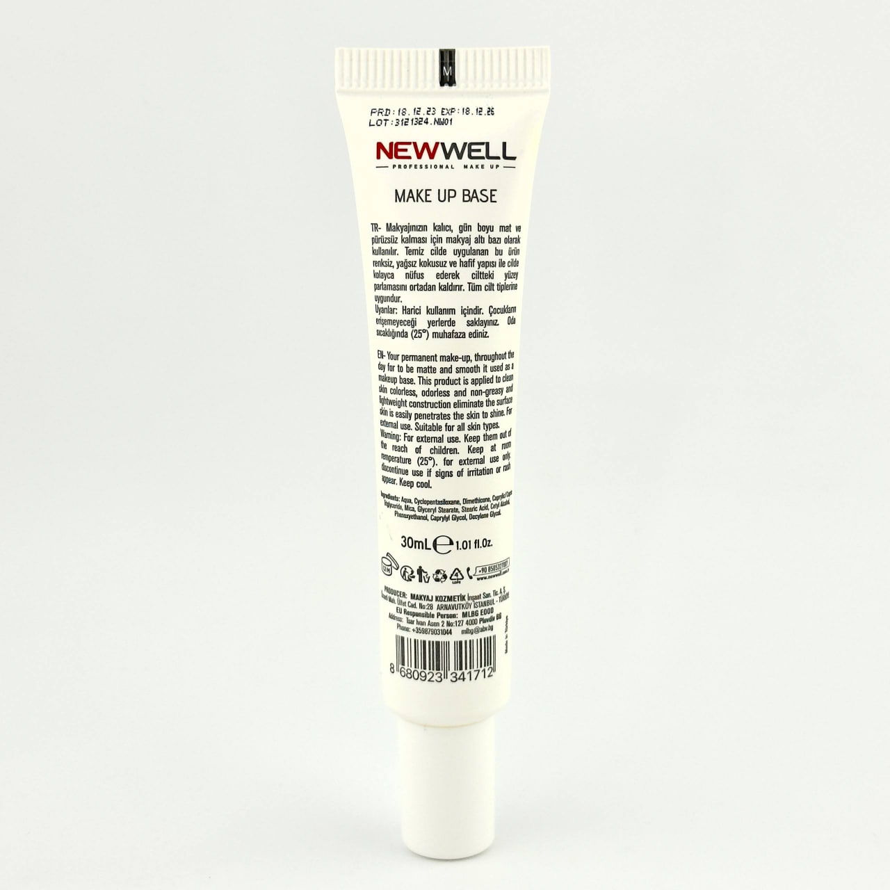 قیمت پرایمر صورت تیوپی نیوول 30 میل ( ترکیه )new well