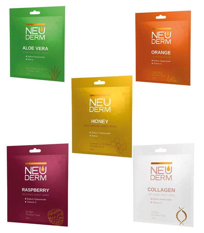 خرید ماسک صورت ورقه ای نئودرم 25 میل ( جور )