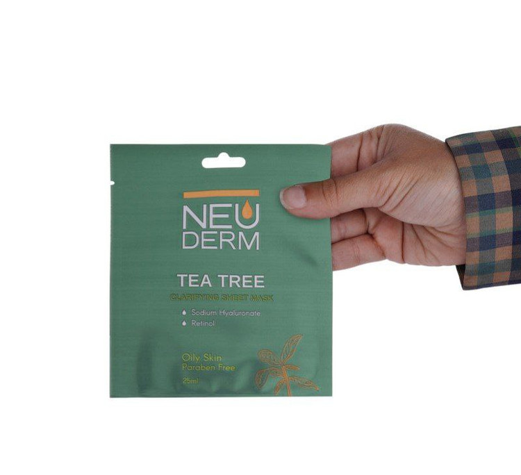 سفارش ماسک صورت ورقه ای چای سبز نئودرم 25 میل ( جور )