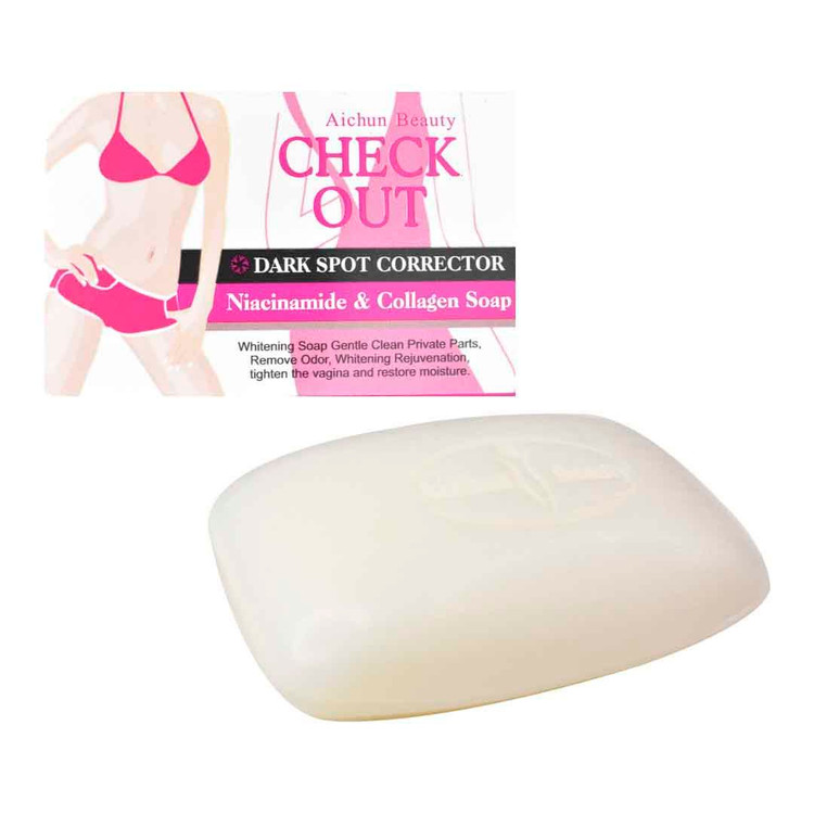 قیمت صابون سفید کننده بیکینی کلاژن و نیاسینامید آیچون بیوتی aichun beauty