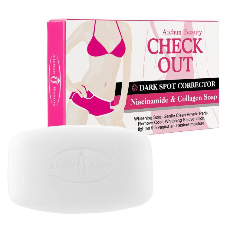 خرید صابون سفید کننده بیکینی کلاژن و نیاسینامید آیچون بیوتی
