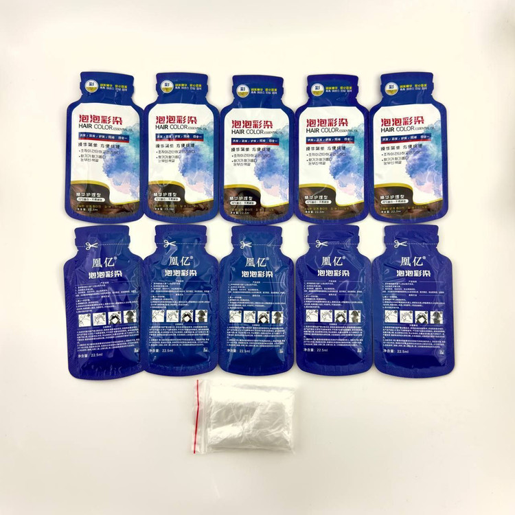 سفارش پک شامپو رنگ مو ساشه ای ده عددی برای انواع مو