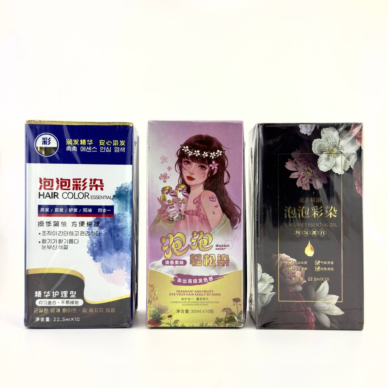 خرید پک شامپو رنگ مو ساشه ای فونگ یی ده عددی