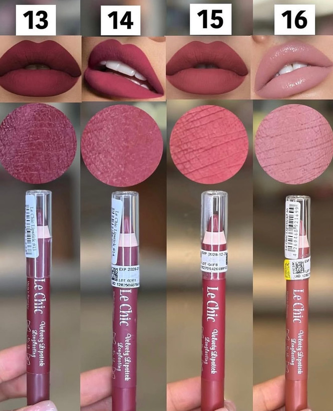 خرید اینترنتی مداد لب شمعی لچیک در رنگ های جذاب